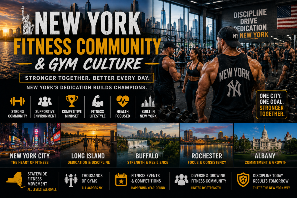 New York fitness community and bodybuilding training