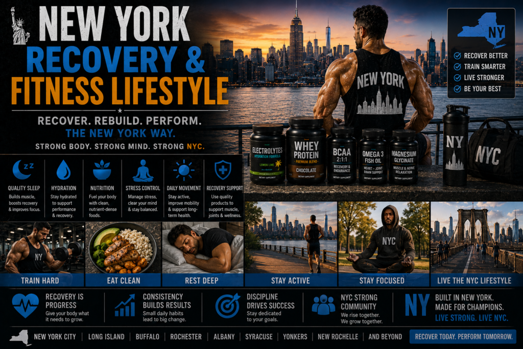 New York bodybuilding recovery and fitness lifestyle